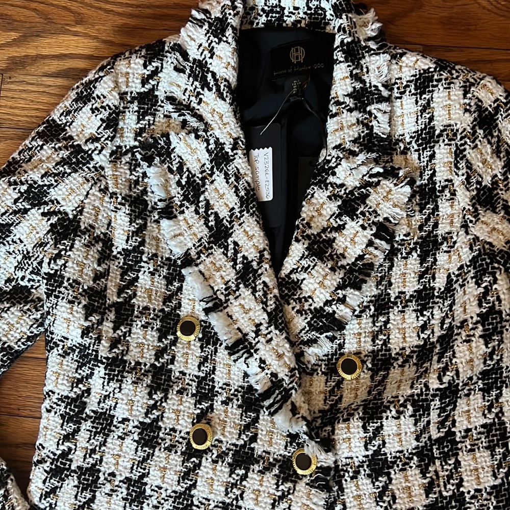 House of Harlow 1960 Black Tweed